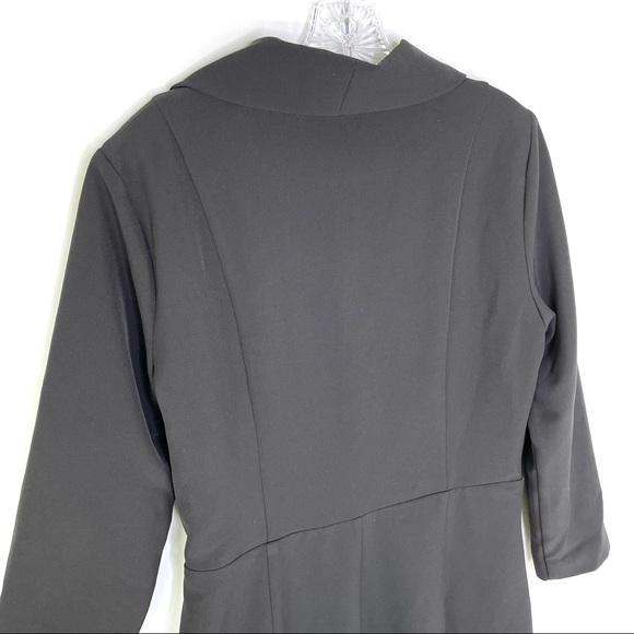 Chrissy Teigen x Revolve Black Tuxedo Shawl Collar Dress Sz L - Picture 6 of 8